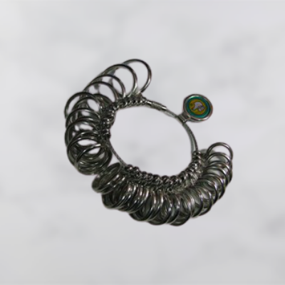 Medidor de Anillos Metálico Niquelado